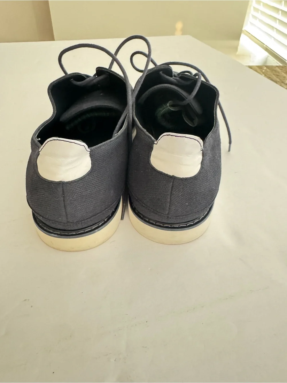 Aldo Men's Grey Canvas Derby Lace-Ups